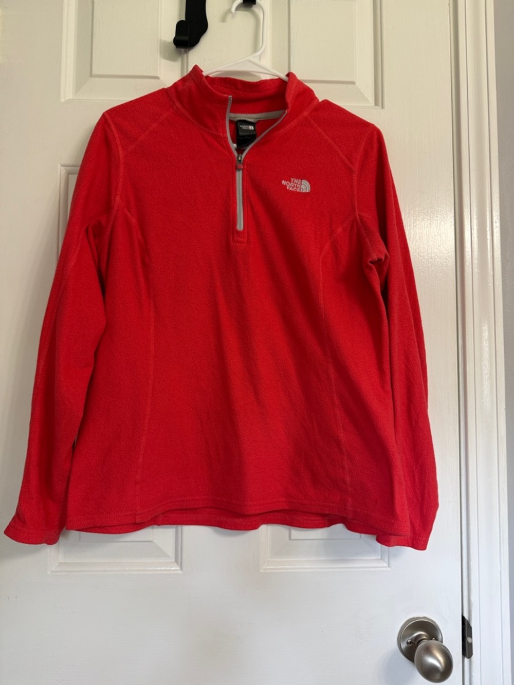 The North Face Women’s Red Quarter-Zip Fleece Pullover